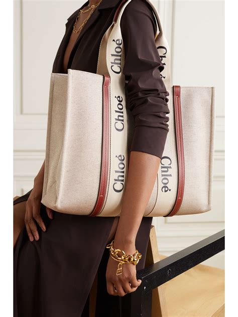 chloe tote woody